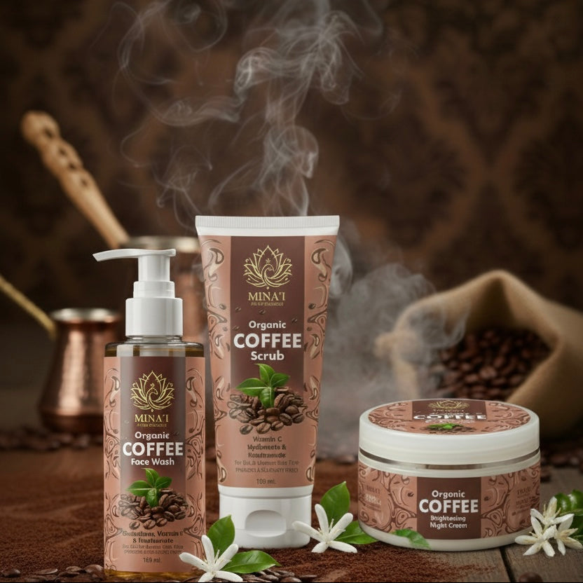MINA’I Art of Radiance: Organic Coffee Glow Kit 3-in-1