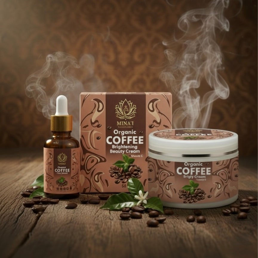 MINA’I Art of Radiance: Organic Coffee Glow Kit 2-in-1